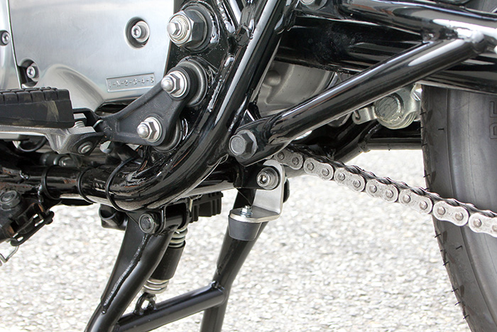 SR400ファイナルGOODSマフラーOP消音加工デイトナセンスタストッパー
